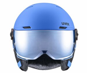 Helma UVEX ROCKET JR VISOR - 51-55, blue mat